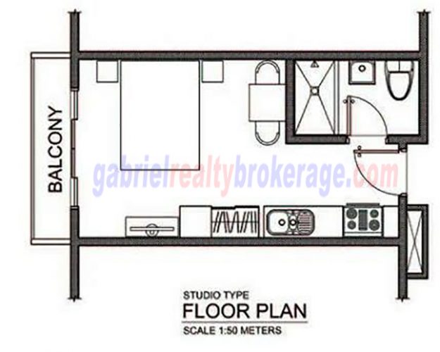 Trillium Residences Studio Floor Plan