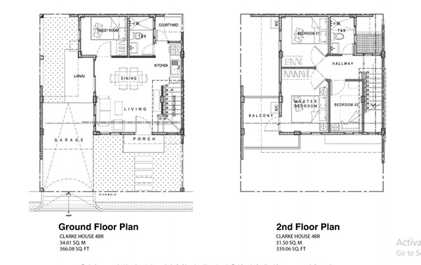 single attached floor plan