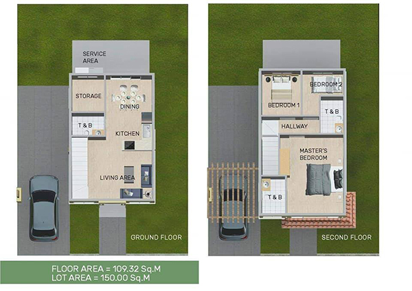 single detached house floor plan