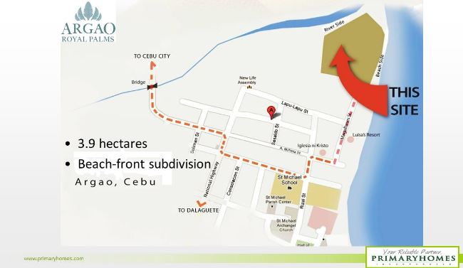 argao royal palms vicinity map