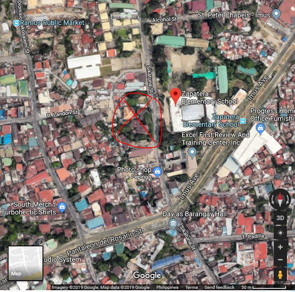 vicinity map of bloq sikatuna condominium