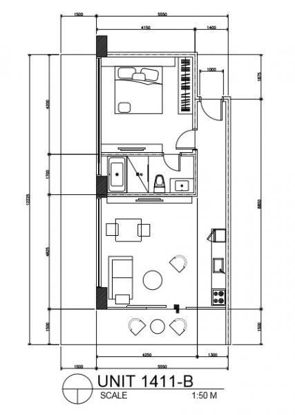 floor plan of the reef mactan condominium