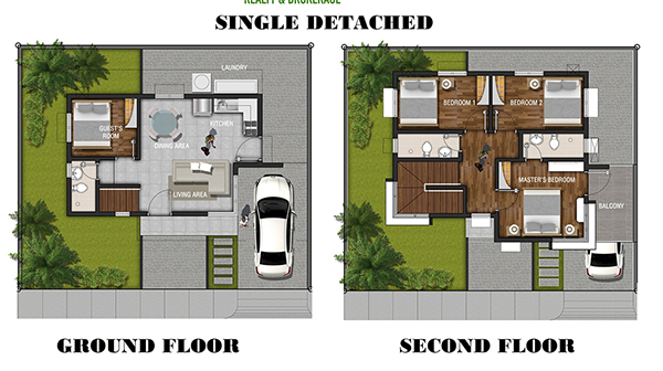 single detached floor plan