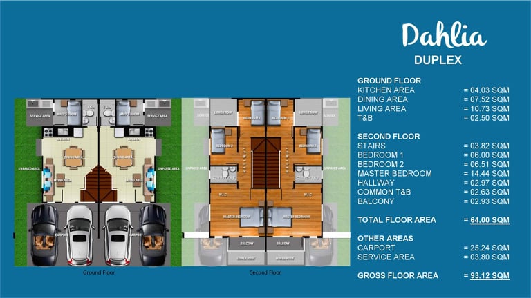 duplex model floor plan, belize north