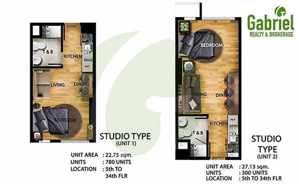 studio floor plan, j tower residences