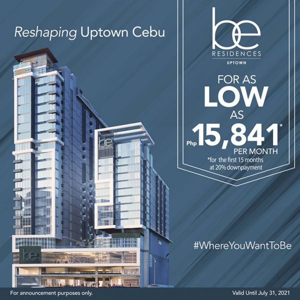 BE RESIDENCES UPTOWN promo