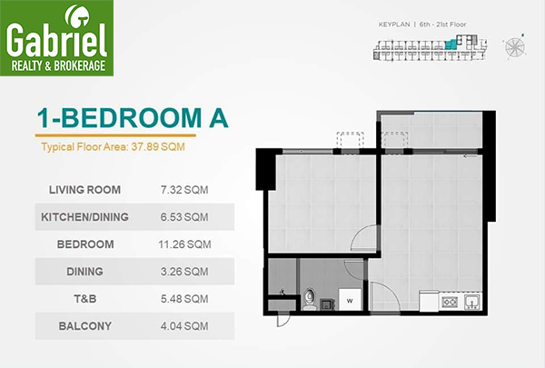 1 bedroom floor plan, casa mira towers guadalupe