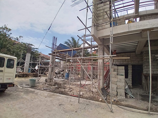 construction update of belle maison cebu