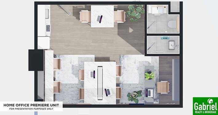 home office premiere unit floor plan