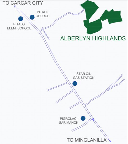 vicinity map of alberlyn highlands