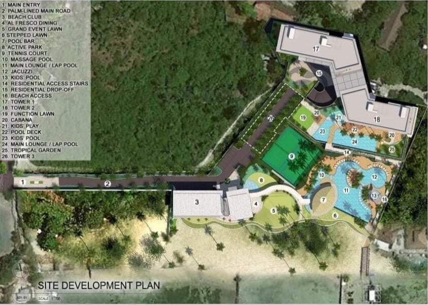 site development plan, costa mira beachtown mactan