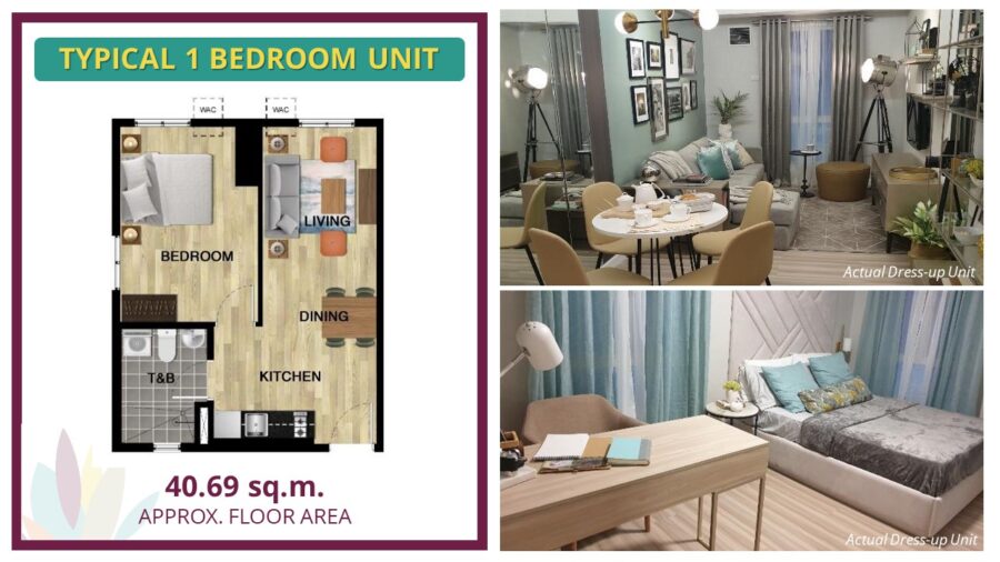 1 bedroom unit lay out, avida towers riala cebu it park