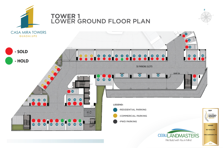 casa mira towers guadalupe parking floor plan