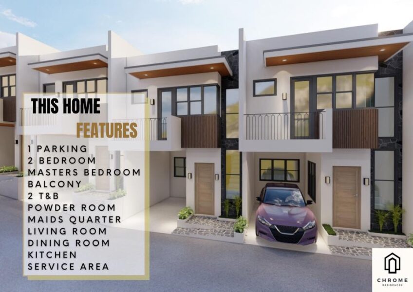 chrome residences, townhouse for sale in talisay