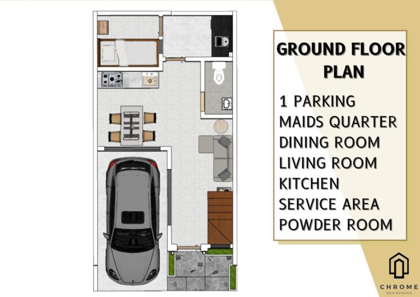 floor plan, chrome residences talisay