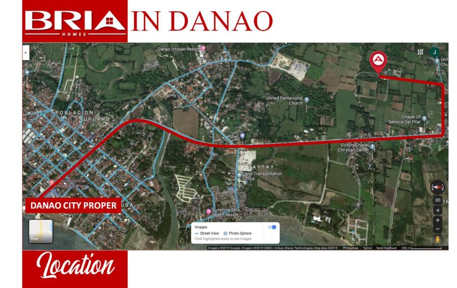bria homes danao vicinity map