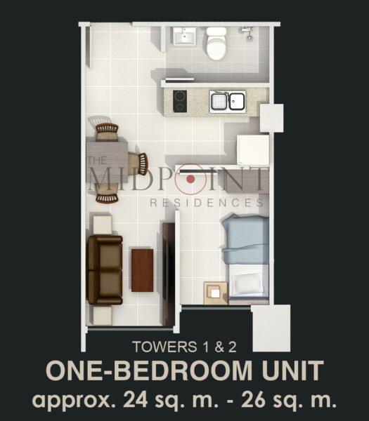 tower 1 & 2 one bedroom