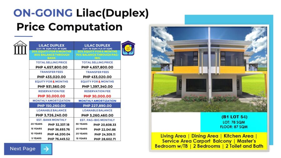 Lilac Duplex Sample Computation March 2023 