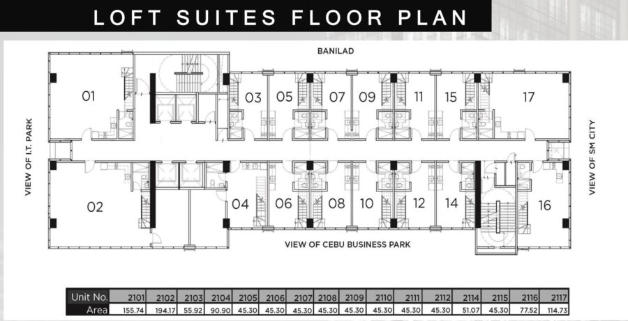loft suites floor plan