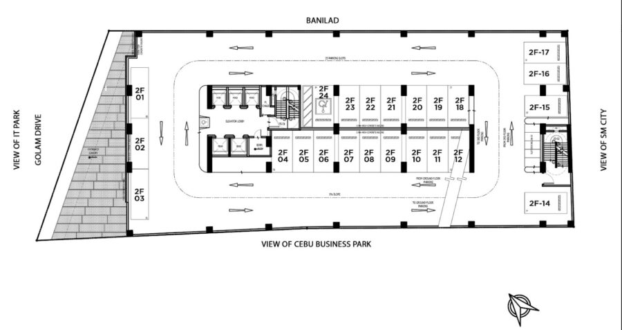 parking unit floor plan