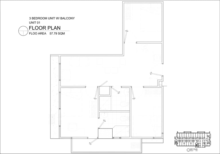 3 bedroom floor plan, primeworld pointe lahug