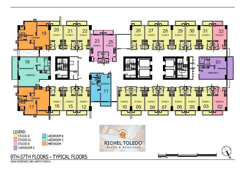 building floor plan, grand residences condominium