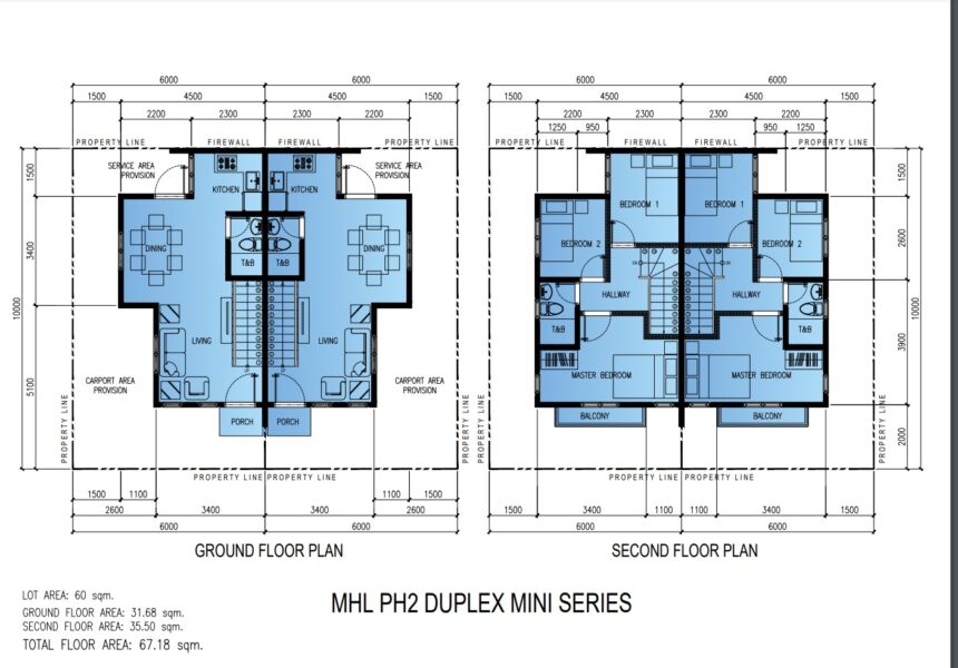 duplex mini floor plan, minglanilla highlands