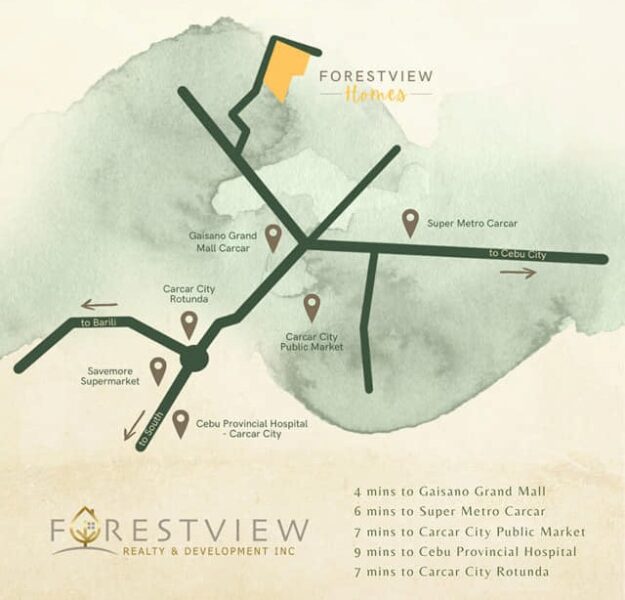 forestview homes carcar location