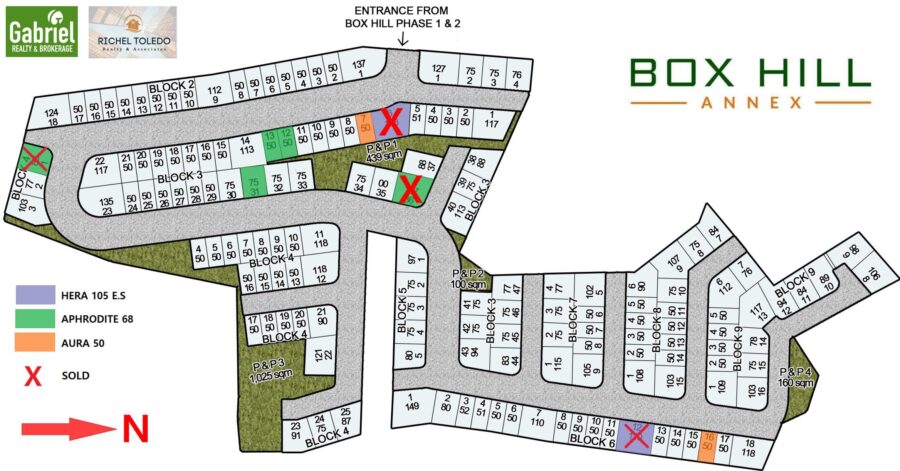 Box Hill Annex Inventory Map