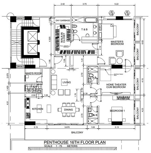 trillium residences penthouse floor plan