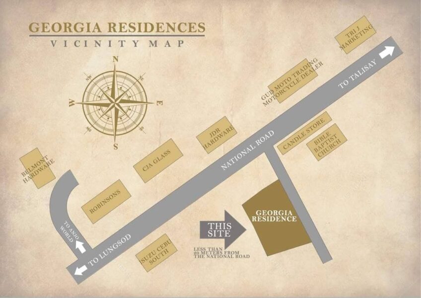 georgia residences vicinity map