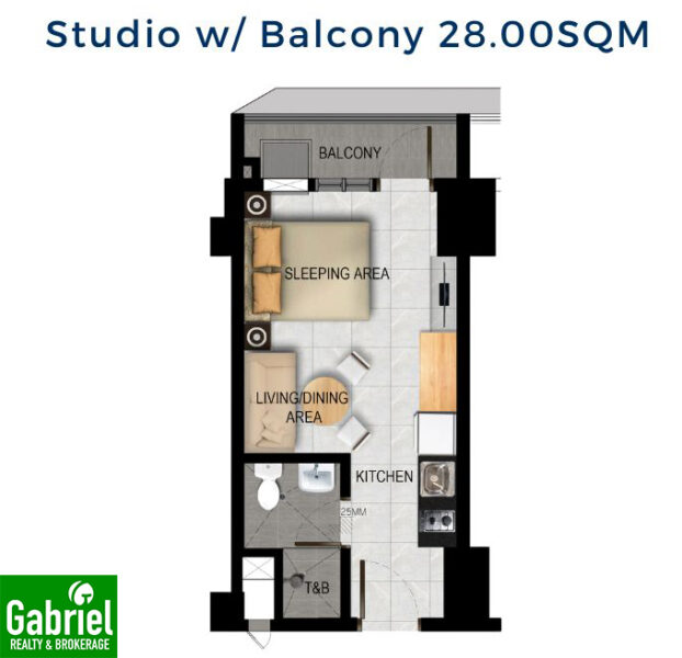 Suarez Residences Studio Unit w/ Balcony