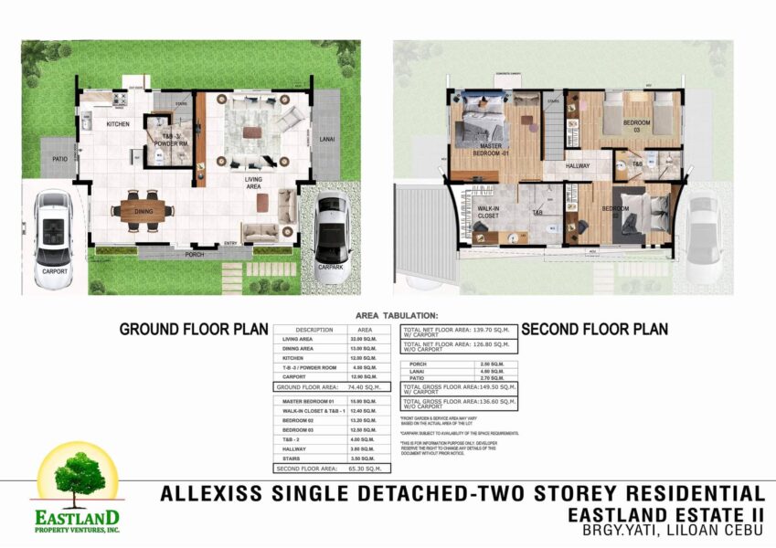 allexiss model single detached floor plan