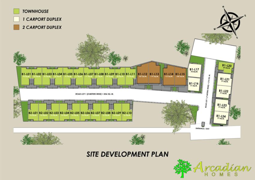 site development plan, arcadian homes liloan