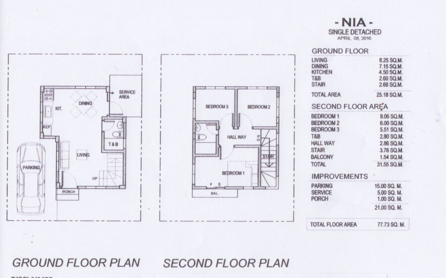 nia floor plan, a single detached house for sale in danao