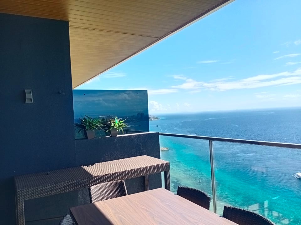 fully furnished 2 bedroom beachfront condo, the reef residences