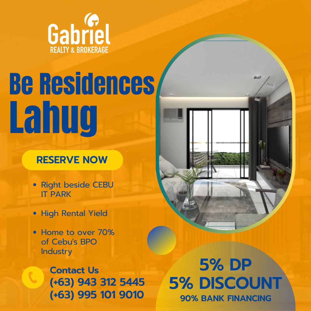 BE RESIDENCES LAHUG, easy movein promo, condo for sale in it park
