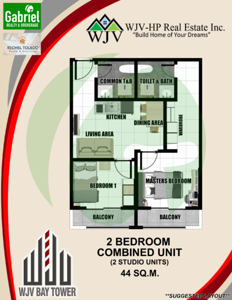 WJV Bay Tower 2 Bedroom Unit
