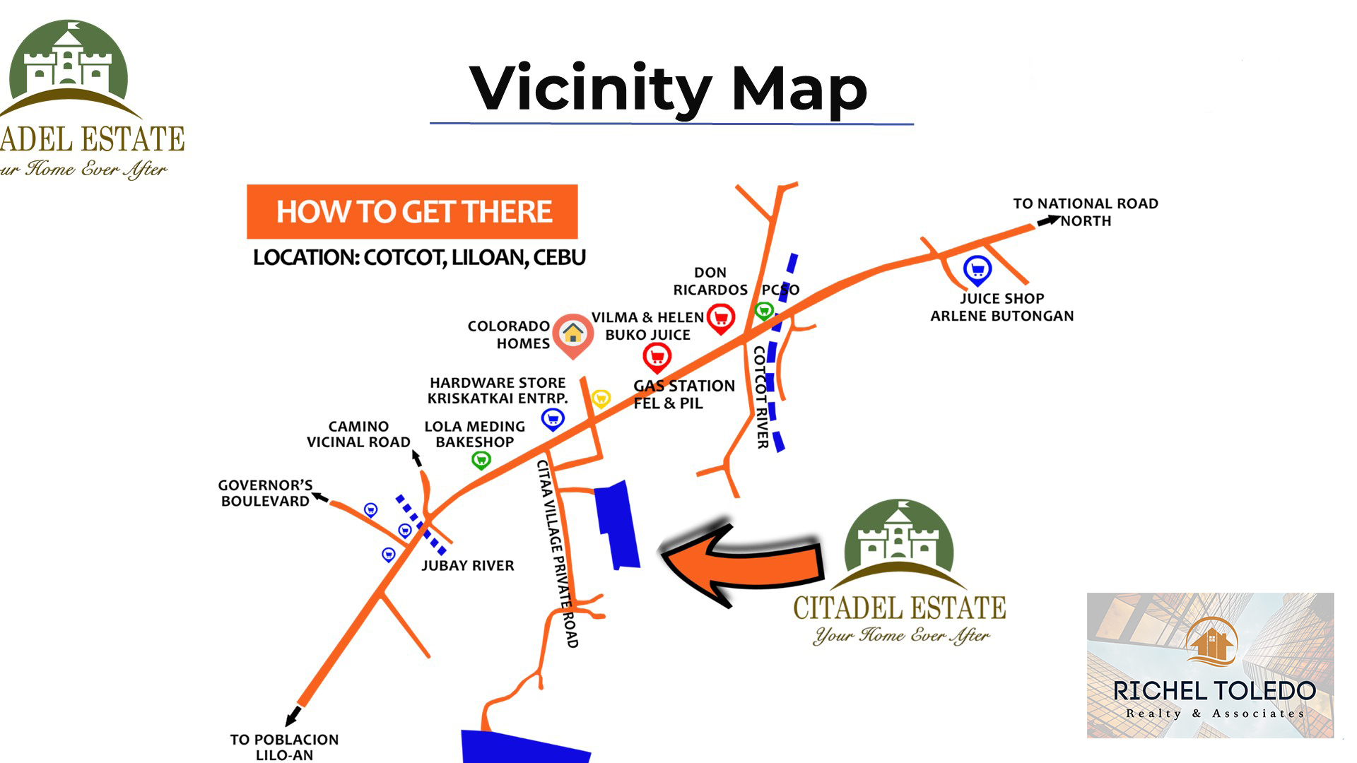 Citadel Estate Liloan Vicinity Map